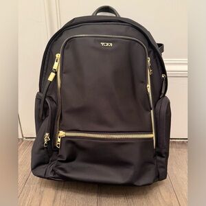 TUMI Celina Black and Gold Women’s Backpack
